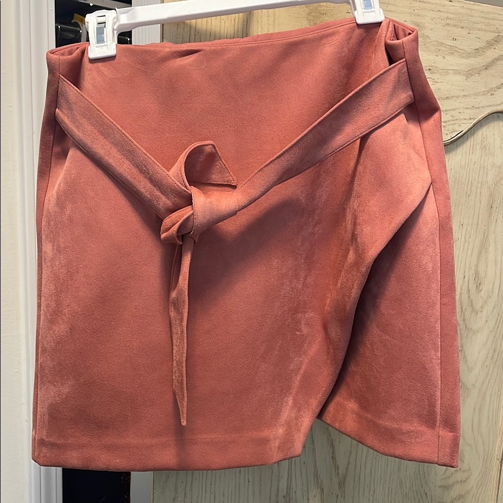 LOFT Rust Orange Wrap Skirt